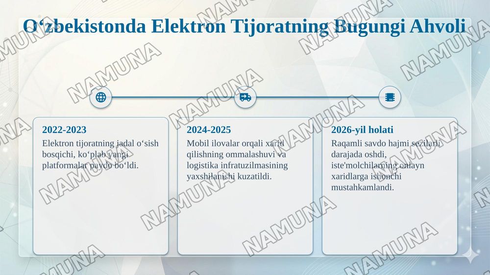O‘zbekiston Respublikasida Elektron Tijoratning rivojlanish holati — taqdimot, 5-slayd