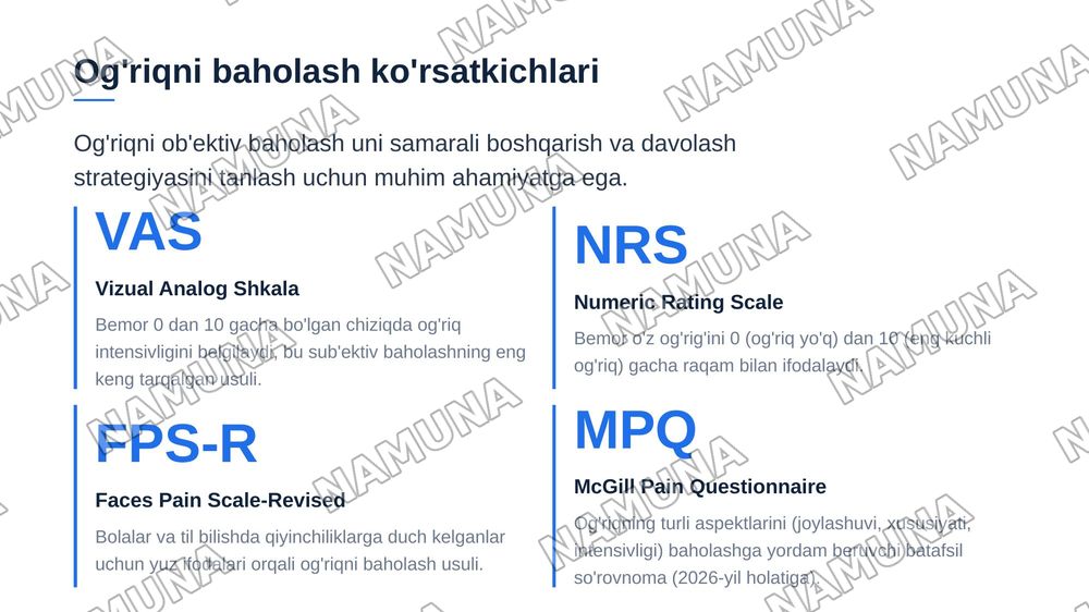Og’riq tushunchasi. Og’riq sindromi. Narkoz tushunchasi. Bemorlarni narkozga
tayyorlash. — zamonaviy taqdimot, 6-slayd
