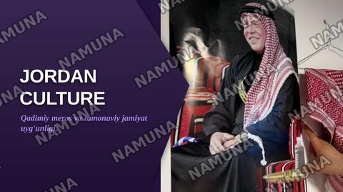 Jordan culture — zamonaviy taqdimot