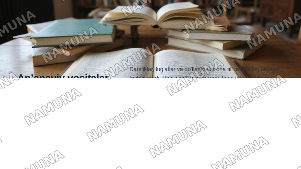 Onatili ta’limi vositalari — zamonaviy taqdimot, 5-slayd