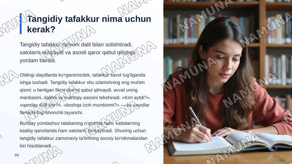 Tafakkur — zamonaviy taqdimot, 7-slayd