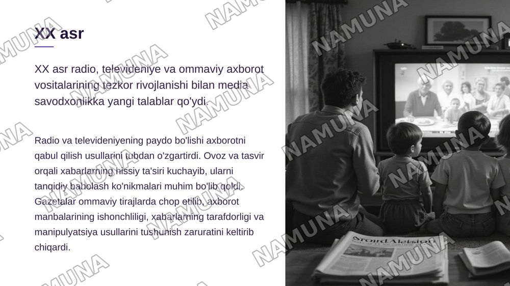 Media savodxonlik va axborot madaniyatining rivojlanish bosqichlari — zamonaviy taqdimot, 5-slayd