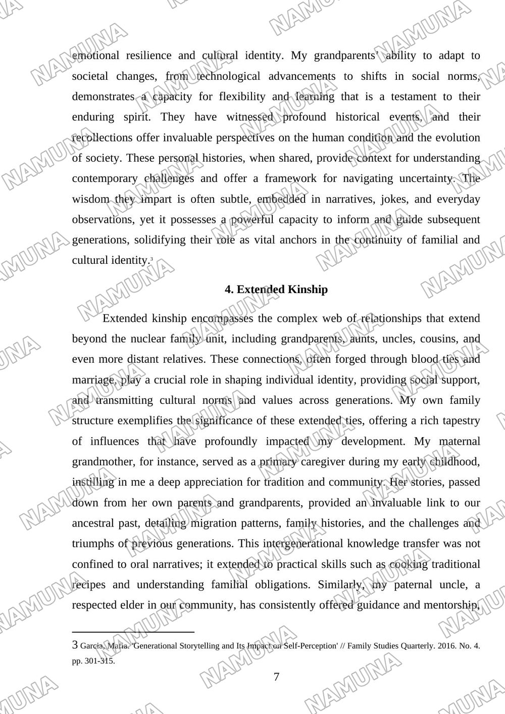 About Myself (Family Members) — mustaqil ish, 7-varaq