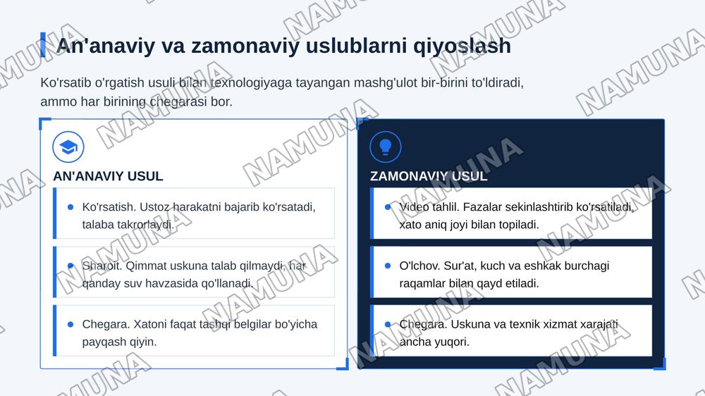Eshkak eshish texnikasini orgatish uslubiyati — zamonaviy taqdimot, 8-slayd