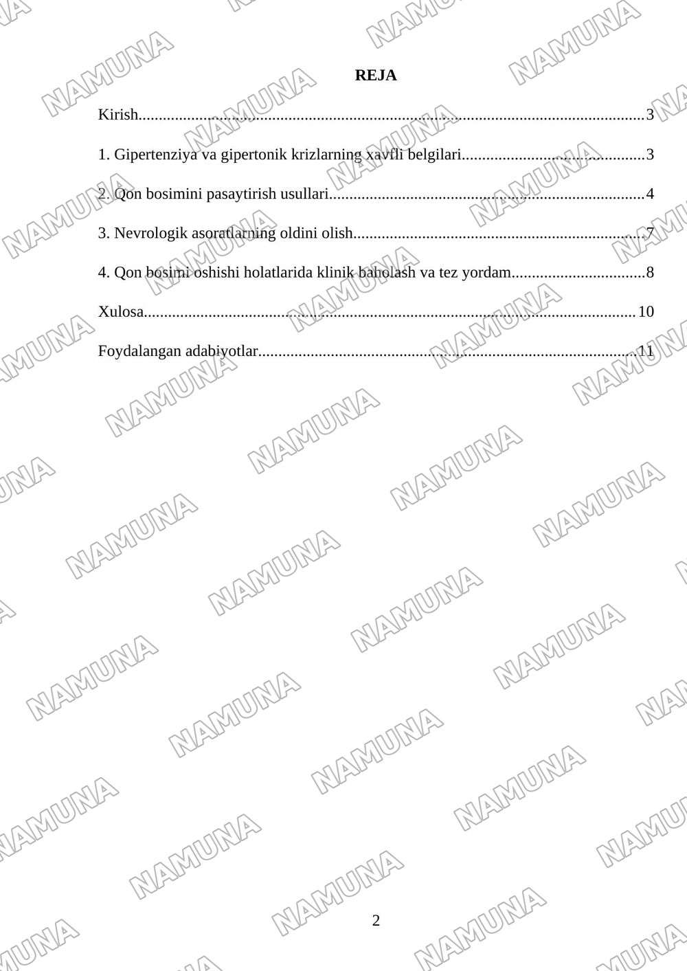Arterial gipertenziya va gipertonik krizlarda xavfli belgilarni aniqlash,bosimni pasaytirish va nevrologik asoratlarni oldini olish Qon bosimi oshishi holatlarida klinik baholash,tez yordam dori vosi — mustaqil ish, 2-varaq