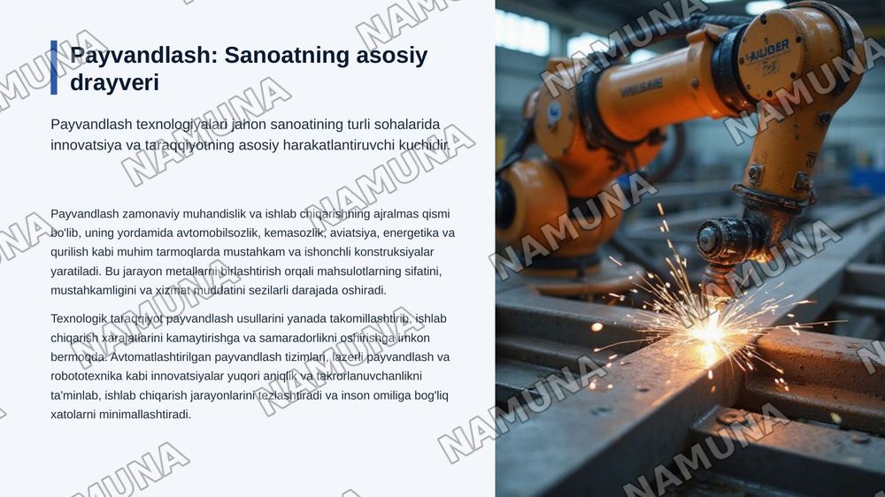 Payvand konstruksiyalarini iqtisodiy samaradorligi — zamonaviy taqdimot, 3-slayd