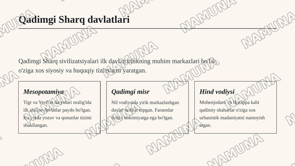 Antik dunyo mamlakatlari davlati va huquqi — zamonaviy taqdimot, 4-slayd