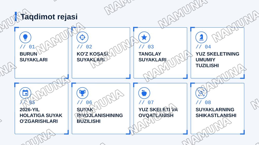 Kallaning yuz boʻlimi suyaklari — zamonaviy taqdimot, 2-slayd