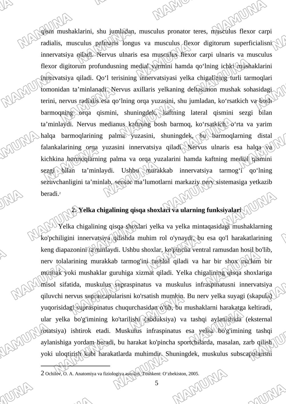 Yelka chigalining hosil boʻlishi va uning qisqa shoxlari. Yelka chigali uzun shoxlari.Qoʻl terisining innervatsiyasi — mustaqil ish, 5-varaq