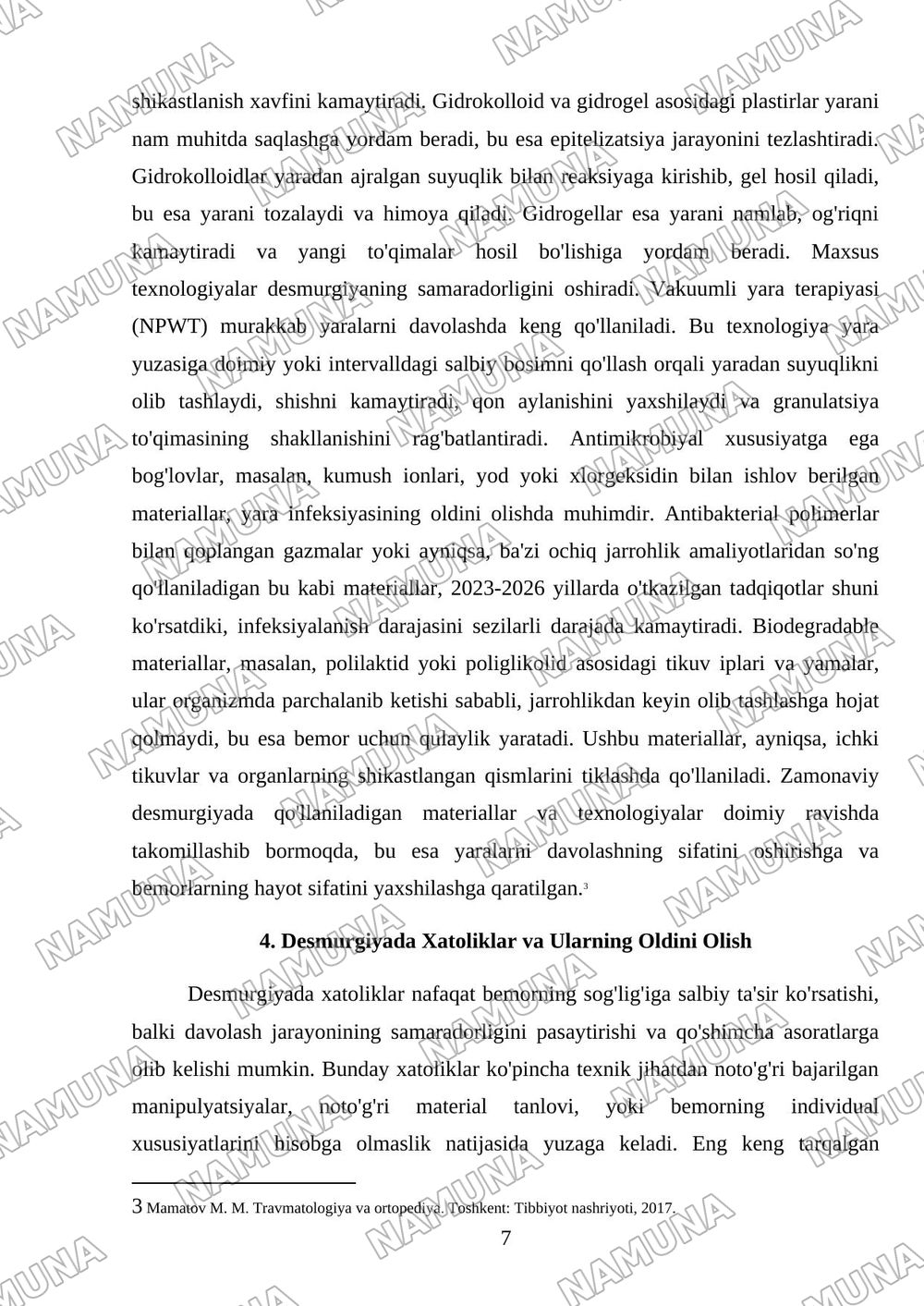 Desmurgiya turlari — referat, 7-varaq