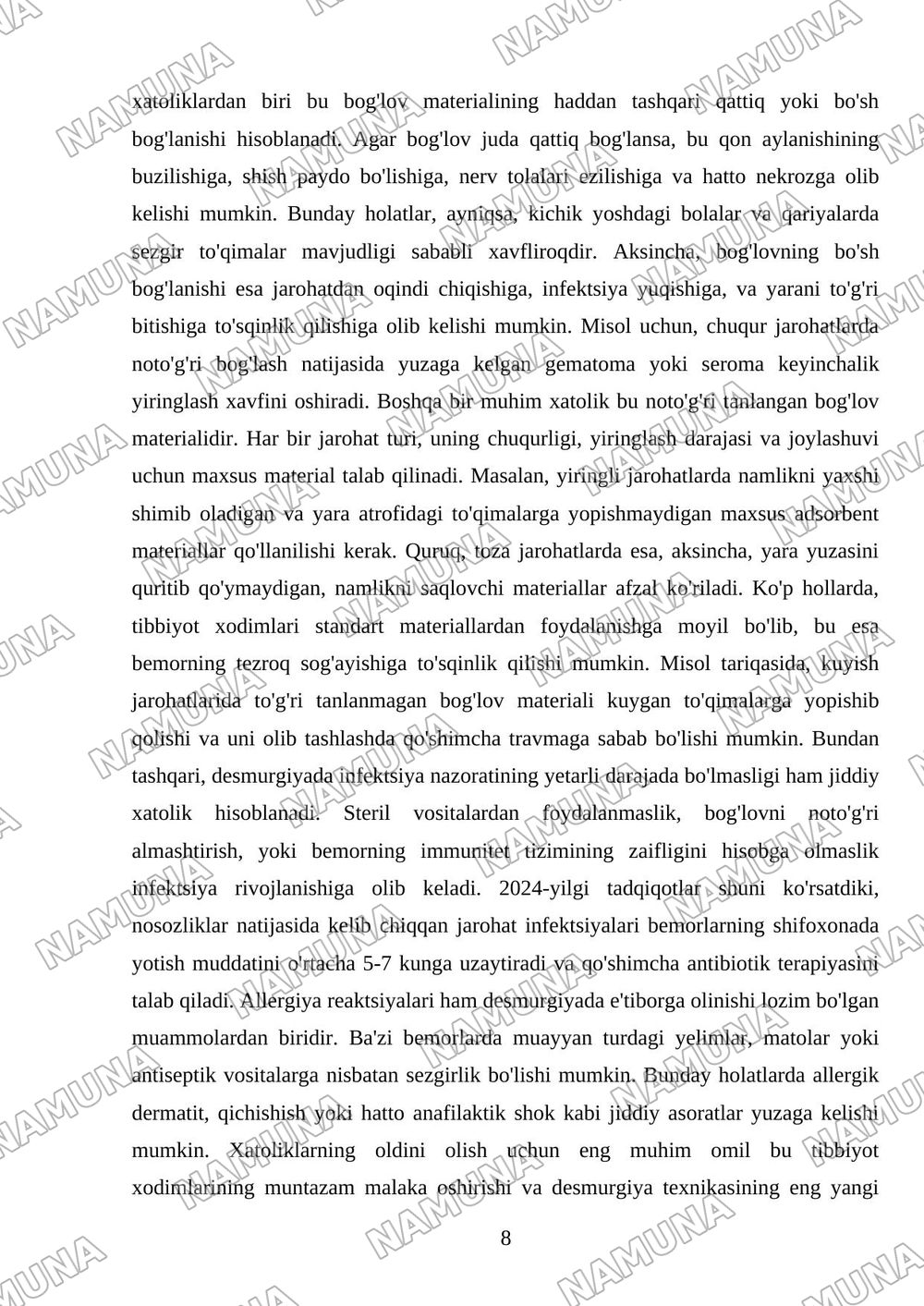 Desmurgiya turlari — referat, 8-varaq
