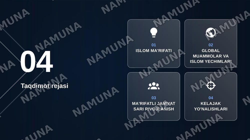 Islom qadriyatlari va ma'rifatining hozirgi davridagi ahamiyati — zamonaviy taqdimot, 2-slayd