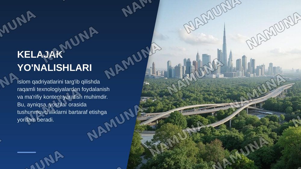 Islom qadriyatlari va ma'rifatining hozirgi davridagi ahamiyati — zamonaviy taqdimot, 6-slayd