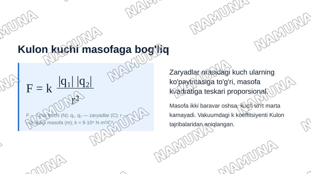 Elektrostatik maydon — zamonaviy taqdimot, 4-slayd