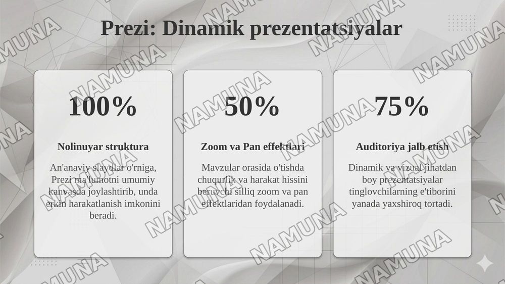 taqdimotlarni ishlab chiqishning zamonaviy vositalar — taqdimot, 8-slayd
