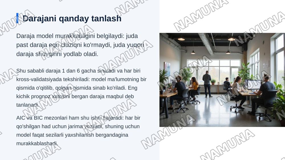 Chiziqsiz regretsiya — zamonaviy taqdimot, 7-slayd