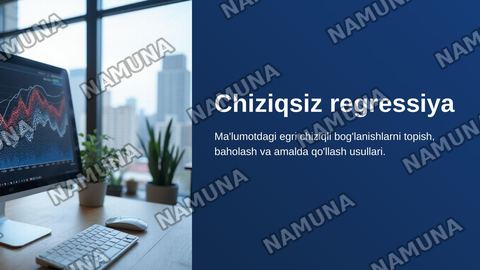 Chiziqsiz regretsiya — zamonaviy taqdimot