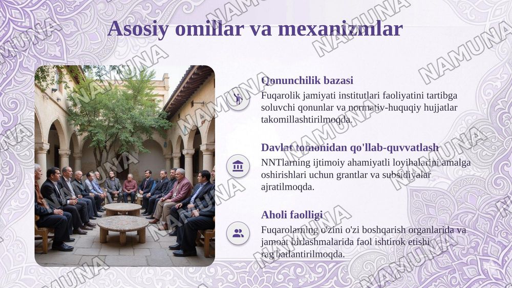 O‘zbekistonda demokratik, fuqarolik jamiyati asoslari shakllanishi — taqdimot, 6-slayd