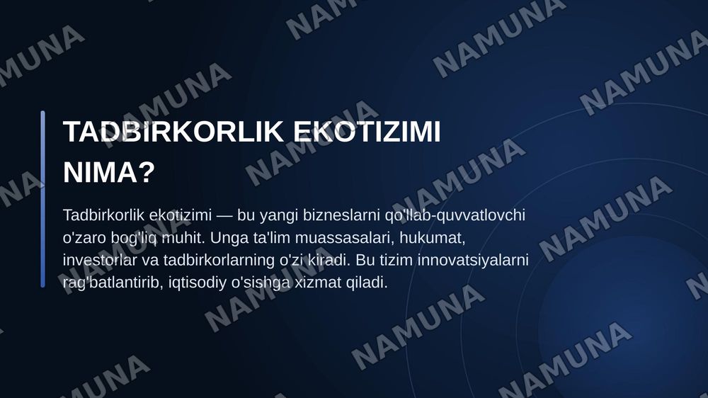 Tadbirkorlik ekotasir tamoillari va amaliy axamiyati — zamonaviy taqdimot, 4-slayd