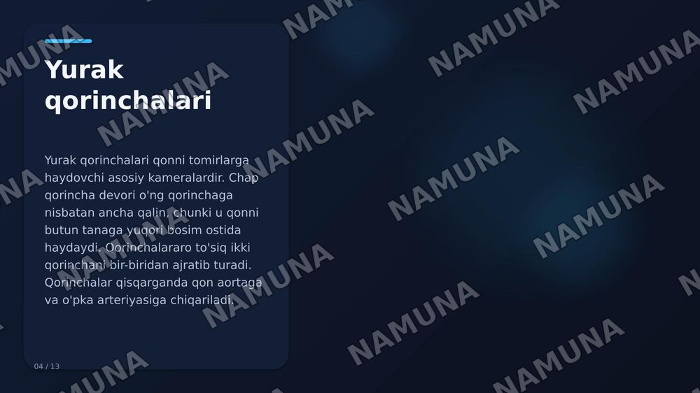 Yurak — zamonaviy taqdimot, 6-slayd