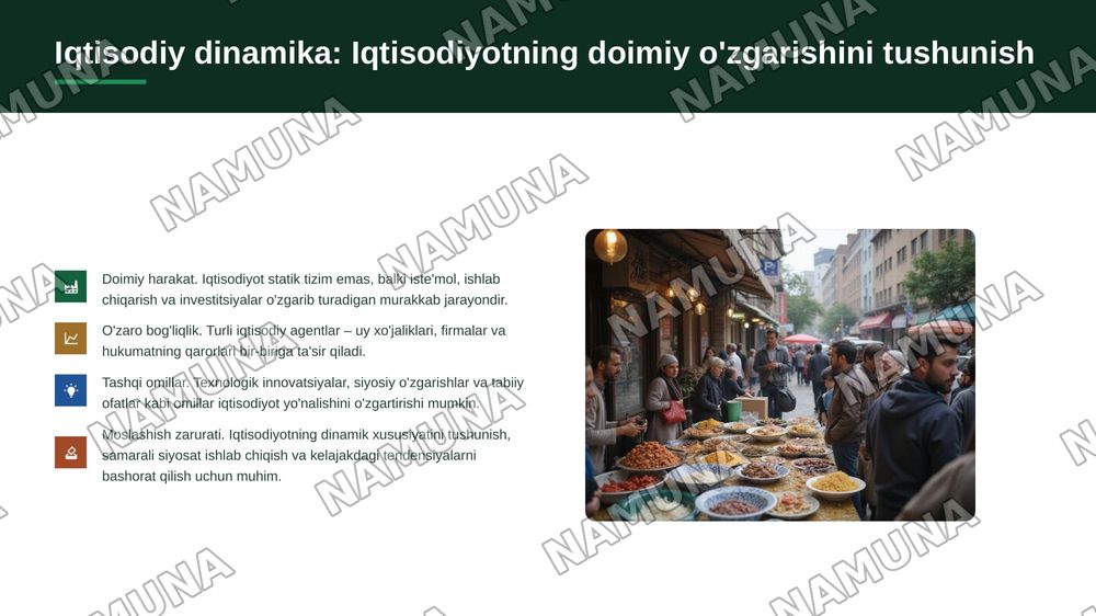 Iqtisodiyot dinamik harakatlari — zamonaviy taqdimot, 3-slayd