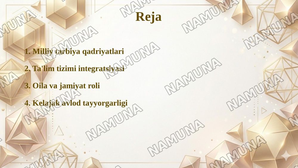 Rivojlangan davlatlarda milliy tarbiya dasturlari — taqdimot, 2-slayd