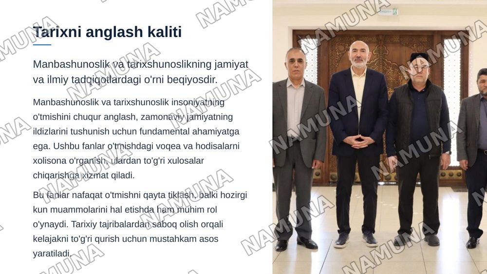 Manbashunoslik va tarixshunoslik — zamonaviy taqdimot, 3-slayd