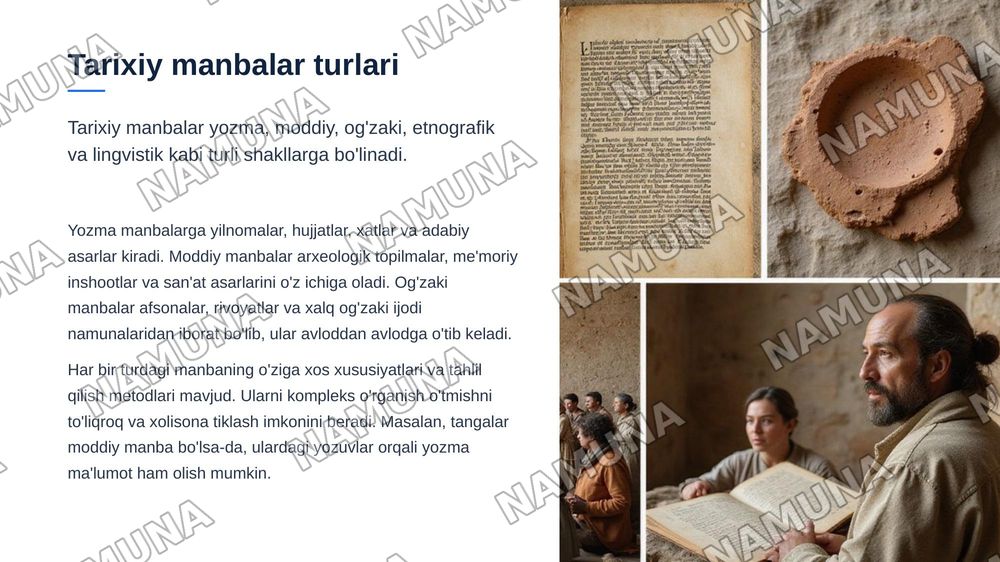 Manbashunoslik va tarixshunoslik — zamonaviy taqdimot, 5-slayd