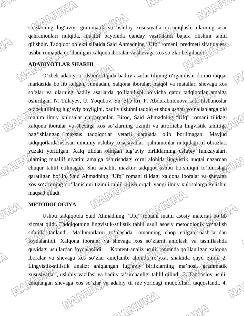 Said Ahmadning ufq romani tilida xalqona iboralar va shevaga xos sozlarning qollanishi — maqola, 2-varaq