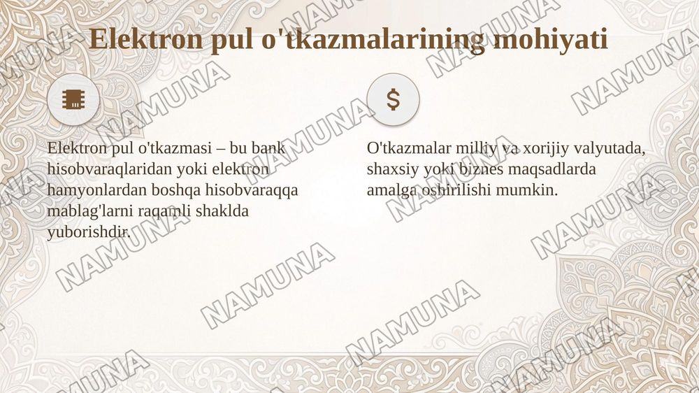 Elektron pul o'tkazmalari mavzusini animatsion dasturlar asosida o‘qitish metodikasi. — taqdimot, 4-slayd