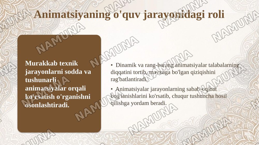 Elektron pul o'tkazmalari mavzusini animatsion dasturlar asosida o‘qitish metodikasi. — taqdimot, 5-slayd
