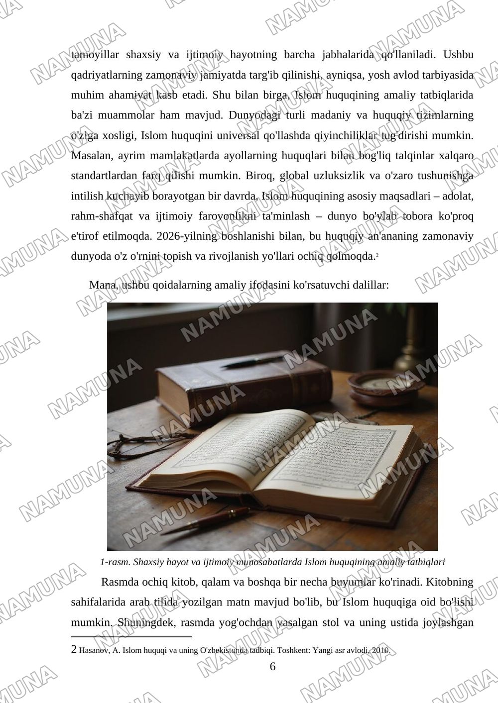Hozirgi zamon Islom huquqi — mustaqil ish, 6-varaq