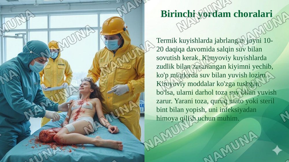 Termik va kimyoviy shikastlanishlar — taqdimot, 7-slayd