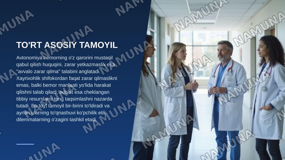 ZAMONAVIY JAMIYATDA BIOTIBBIY ETIKA, UNING UNING PREDMETI, HOLATI VA MUAMMOLAR DAVRI — zamonaviy taqdimot, 6-slayd