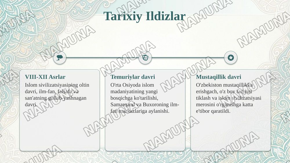 Xalqaro Islom sivilizatsyasi markazi ekspanatlari ,tasurotlarim hususida — taqdimot, 5-slayd