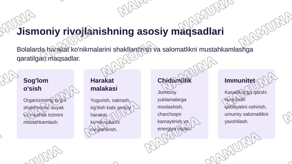 Maktabgacha yoshdagi bolalar jismoniy tarbiyasi. — zamonaviy taqdimot, 5-slayd