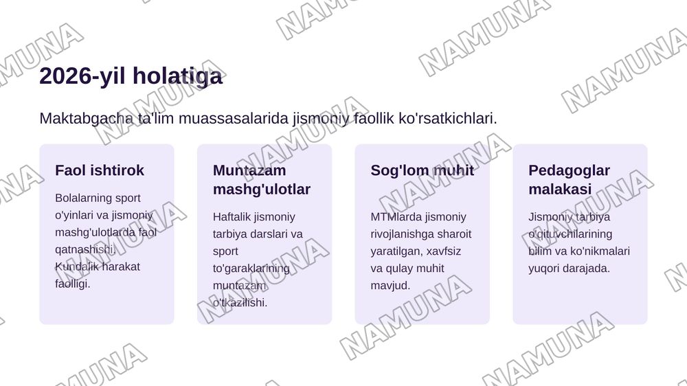 Maktabgacha yoshdagi bolalar jismoniy tarbiyasi. — zamonaviy taqdimot, 8-slayd