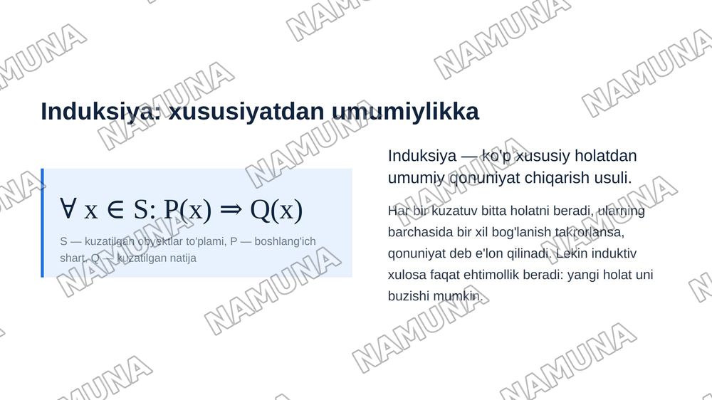 Empirik ma'lumotlar qanday sharoitda nazariy bilimga aylanishi mumkin? — zamonaviy taqdimot, 7-slayd