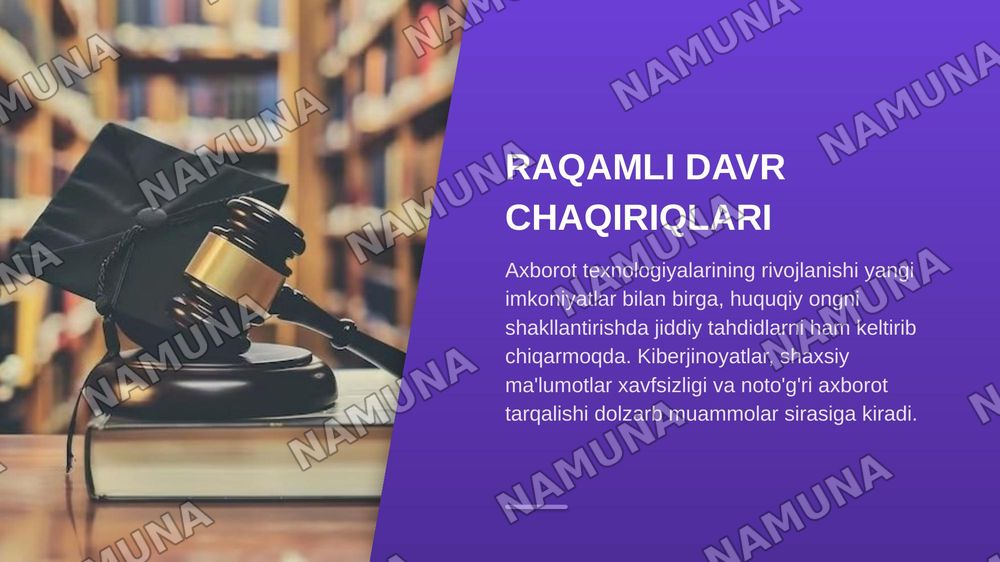 Huquqiy ong va huquqiy madaniyatni shakllantirishning zamonaviy usullari. — zamonaviy taqdimot, 7-slayd