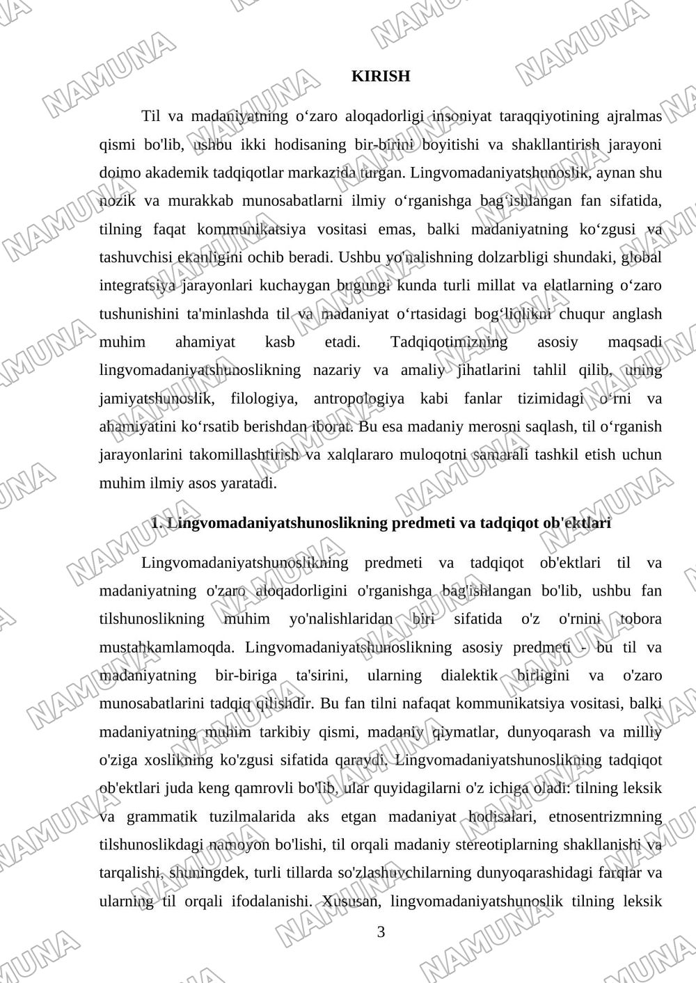 til va madaniyat. lingvomadaniyatshunoslikning o'rni va ahamiyati — mustaqil ish, 3-varaq