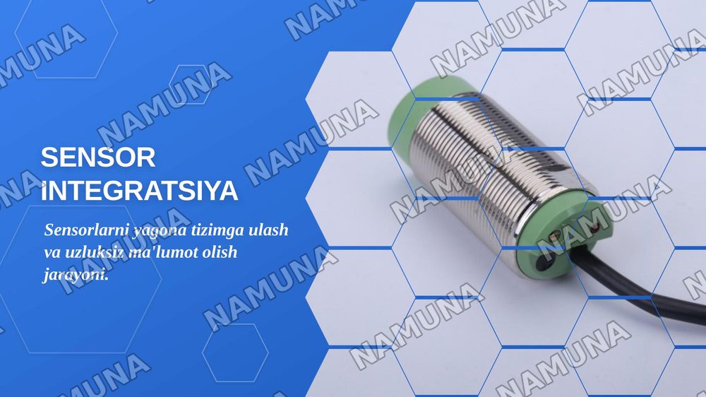 Sensor integratsiya — zamonaviy taqdimot, 1-slayd