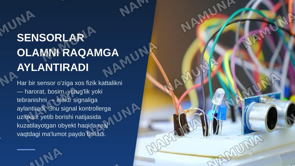 Sensor integratsiya — zamonaviy taqdimot, 3-slayd