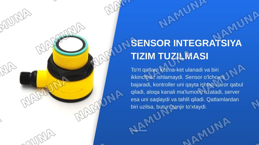 Sensor integratsiya — zamonaviy taqdimot, 7-slayd