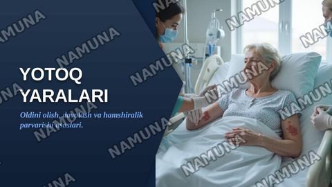 Yotoq yaralari — zamonaviy taqdimot
