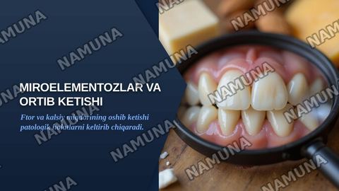 Miroelementozlar. Ftor, kalsiy miqdorlarining oshib ketishi, — zamonaviy taqdimot