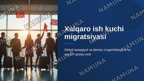 Xalqaro ishvhi kuchi migiratsiyasi — zamonaviy taqdimot
