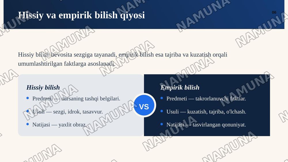 Hissiy, empirik, nazariy, matiqiy, intuitiv bilish darajalarining o'zaro aloqasi va farqi — zamonaviy taqdimot, 7-slayd