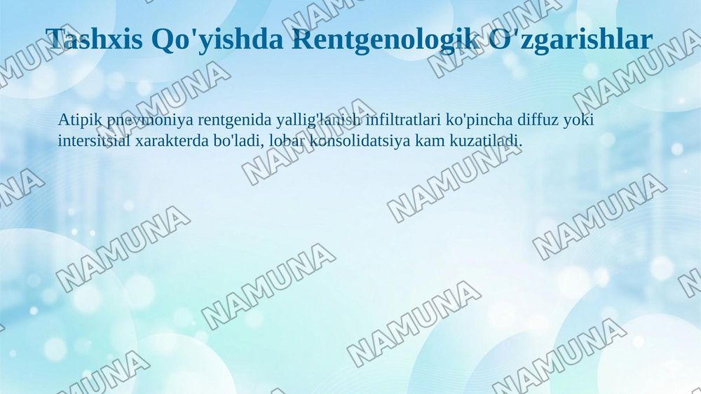 Bolalarda atipik pnevmoniya — taqdimot, 7-slayd