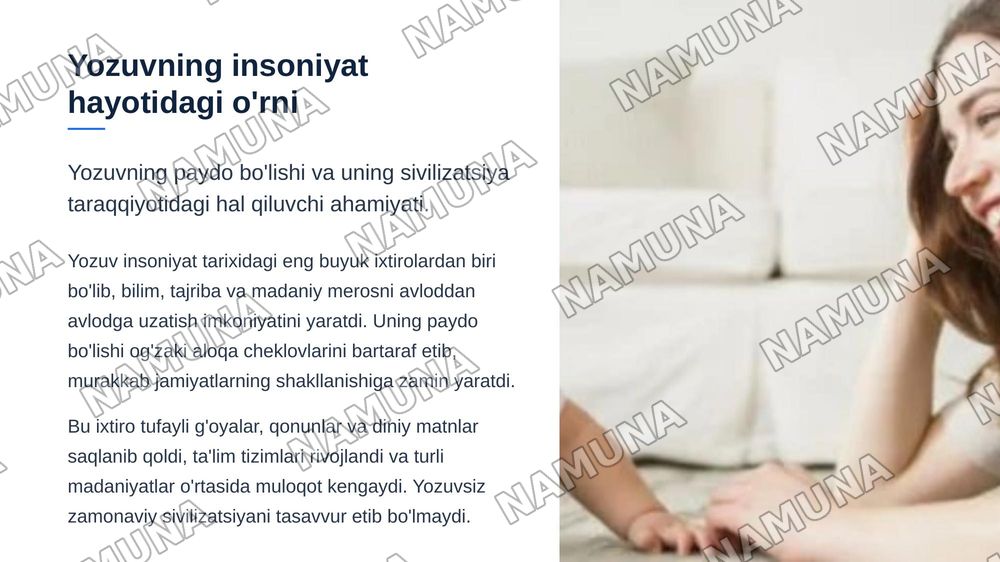 Yozuv va uning rivojlanish bosqichlari — zamonaviy taqdimot, 3-slayd