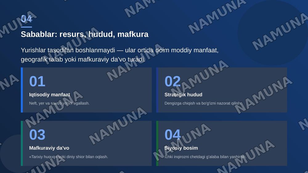 Hujum xarakati, sabablari va oqibatlari — zamonaviy taqdimot, 5-slayd